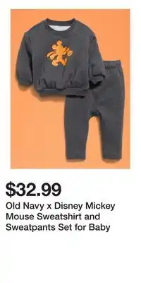 Old Navy Old Navy x Disney Mickey Mouse Sweatshirt and Sweatpants Set for Baby offer
