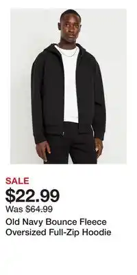 Old Navy Old Navy Bounce Fleece Oversized Full-Zip Hoodie offer
