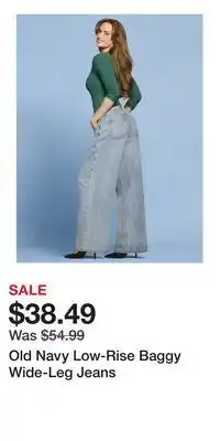 Old Navy Old Navy Low-Rise Baggy Wide-Leg Jeans offer
