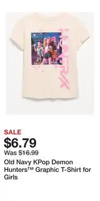 Old Navy Old Navy KPop Demon Hunters Graphic T-Shirt for Girls offer
