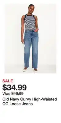 Old Navy Old Navy Curvy High-Waisted OG Loose Jeans offer