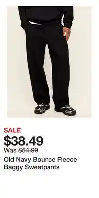Old Navy Old Navy Bounce Fleece Baggy Sweatpants offer