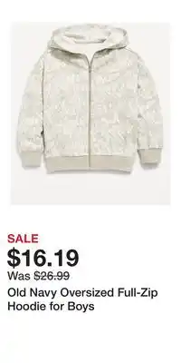 Old Navy Old Navy Oversized Full-Zip Hoodie for Boys offer