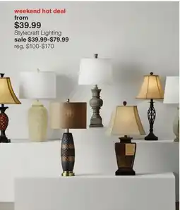 JC Penney Stylecraft Lighting offer