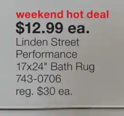 JC Penney Linden Street Performance 17x24 Bath Rug offer