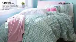 JC Penney Aeropostale Ruched Gingham Twin/Twin XL Comforter Set offer