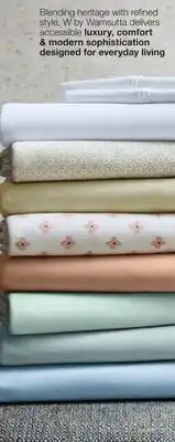 JC Penney W By Wamsutta Wonder Weave Solid Queen Sheet Set offer