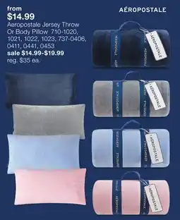 JC Penney AÉROPOSTALE Jersey Throw Or Body Pillow offer