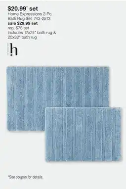 JC Penney Home Expressions 2-Pc. Bath Rug Set offer