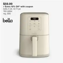 JC Penney bella 4-Qt. Air Fryer offer