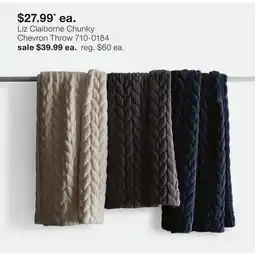 JC Penney Liz Claiborne Chunky Chevron Throw offer