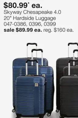 JC Penney Skyway Chesapeake 4.0 20 Hardside Luggage offer