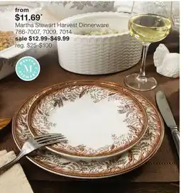 JC Penney Martha Stewart Harvest Dinnerware offer