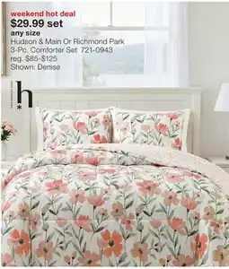 JC Penney Hudson & Main Or Richmond Park 3-Pc. Comforter Set offer