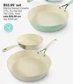 JC Penney Martha Stewart Cosette 2-Pc. Fry Pan Set offer