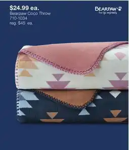 JC Penney BearPaw Coco Throw offer