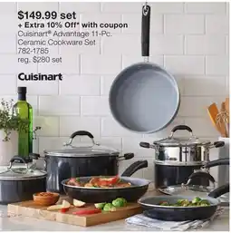 JC Penney Cuisinart Advantage 11-Pc. Ceramic Cookware Set offer
