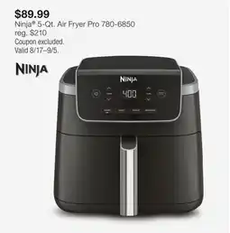 JC Penney Ninja 5-Qt. Air Fryer Pro offer