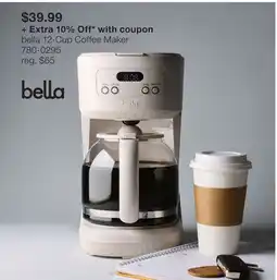 JC Penney bella 12-Cup Coffee Maker offer