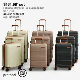 JC Penney Protocol Delray 3-Pc. Luggage Set offer