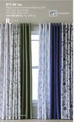 JC Penney Regal Home Dimensions Blackout 84 Grommet Top Curtain offer