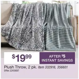 BJ’s Plush Throw offer