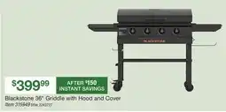 BJ’s Blackstone 36˝ Griddle with Hood and Cover offer