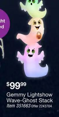 BJ’s Gemmy Lightshow Wave-Ghost Stack offer