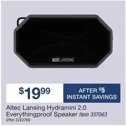 BJ’s Altec Lansing Hydramini 2.0 Everythingproof Speaker offer