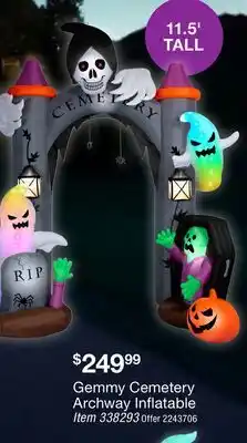BJ’s Gemmy Cemetery Archway Inflatable offer