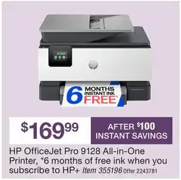 BJ’s HP OfficeJet Pro 9128 All-in-One Printer offer
