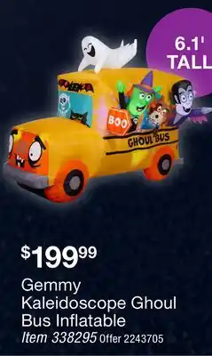 BJ’s Gemmy Kaleidoscope Ghoul Bus Inflatable offer
