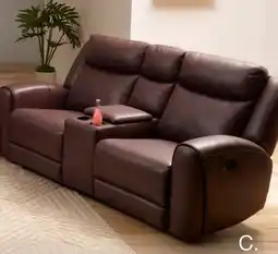 BJ’s Cooper Manual Reclining Loveseat with Console offer