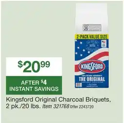 BJ’s Kingsford Original Charcoal Briquets offer