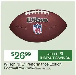 BJ’s Wilson NFL Performance Edition Football offer