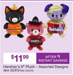 BJ’s Hershey's 9 Plush - Assorted Designs offer