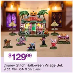 BJ’s Disney Stitch Halloween Village Set offer