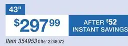 BJ’s Samsung 43 M70HD Mini LED 4K Smart TV offer