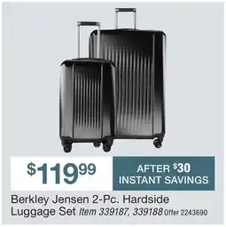 BJ’s Berkley Jensen 2-Pc. Hardside Luggage Set offer