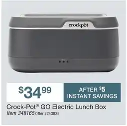 BJ’s Crock-Pot GO Electric Lunch Box offer