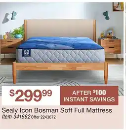 BJ’s Sealy Icon Bosman Soft Full Mattress offer