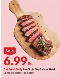 Stater Bros Cut Fresh Daily Beef Loin Top Sirloin Steak offer
