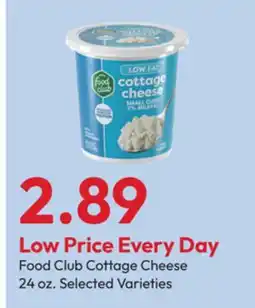 Stater Bros Food Club Cottage Cheese offer