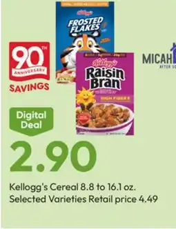 Stater Bros Kellogg's Cereal offer