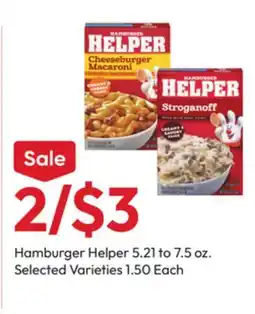Stater Bros Hamburger Helper offer