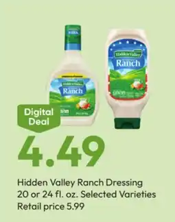 Stater Bros Hidden Valley Ranch Dressing offer