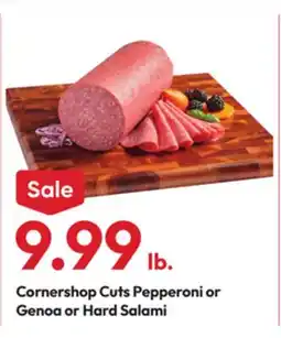 Stater Bros Cornershop Cuts Pepperoni or Genoa or Hard Salami offer