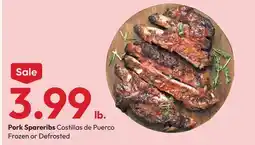 Stater Bros Pork Spareribs offer