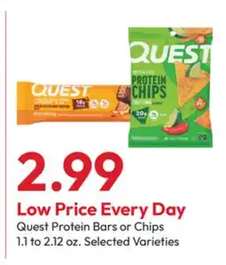Stater Bros Quest Protein Bars or Chips offer