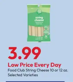 Stater Bros Food Club String Cheese offer